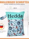 KlamottenBaukasten WetBag mit Namen personalisierte Wetbag Nasstasche mit 2 separaten Fächern – Bild 4