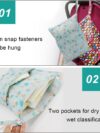 EIHI Nasstaschen, Wetbag Organiser Beutel für Kindergarten, Reisen, Gym – Bild 3