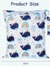 Vicloon Baby Nasstaschen,Wetbag Organiser Beutel, Wiederverwendbare Wet Bag,wasserdicht Stoffwindeln Nasstaschen für Kindergarten,Reisen, Gym,Schwimmsachen-Walstil – Bild 2