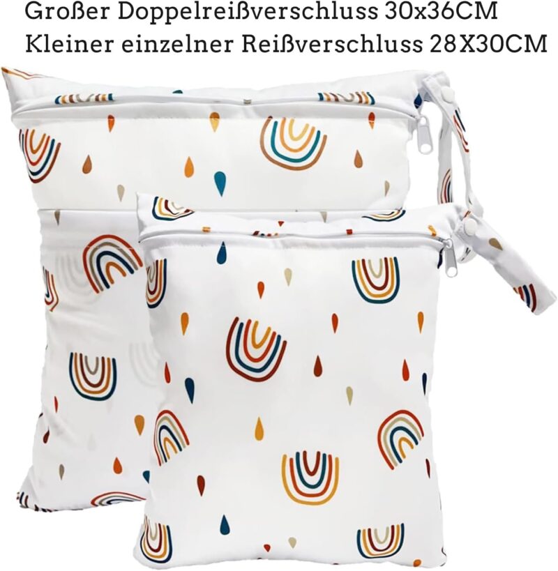 TRASUN Wetbag Kindergarten Nasstasche Windeltaschen Schwimmsachen Nassbeutel – Bild 2