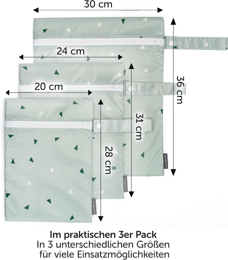 Zamboo Nasstasche/Windeltasche - umweltfreundlich und nachhaltig – Bild 6