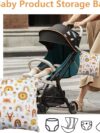 Zeuwets Wetbag, 4 Stück Nassbeutel, Windeltasche Wickeltasche, Wet Bag Kindergarten, Nasstaschen wiederverwendbare Organiser Beutel mit Reißverschluss für Baby Kleinkind Windeln Reisen Gym Strand Pool – Bild 3