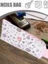 VILLCASE Personalisierte Kreative Zahnpasta-Aufbewahrungstasche Aufbewahrungstasche Für Stifte Tasche Für Buntstifte Lagerzubehör Kosmetikpinseletui Tragbar Student Stift Zu Hause Leder – Bild 4