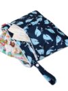 Damero Windeltasche Wetbag wiederverwendbar, Nasstaschen für Unterwegs für schmutzige Kleidung und anderes Zubehör – Bild 5
