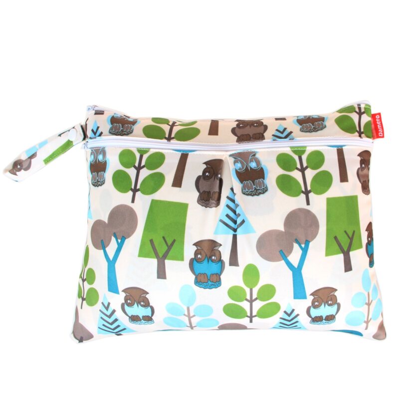 Damero Wetbag Stoffwindeln, Wickeltasche Baby Wiederverwendbar, 3 Stücke Nasstasche Stoffwindeln, Waschbar Organizer Beutel für Mädchen Jungen, Grüner Wald – Bild 7