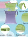 DEEP LEE LIMITED Wetbag, Wasserdichte Windeltasche für Kindergarten mit Reißverschluss – Bild 3