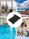 Takluu Tasche für nasse Kleidung | Windel-Nasstasche Windelbeutel aus Oxford-Stoff für Fitnessstudio, Badeanzüge, Strand, Pool, Toilettenartikel – Bild 4