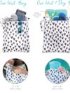 Bumkins Aduoke Waterproof Wet Bags, Disney Minnie Mouse, Zipper Reusable Bag – Bild 5