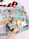 CeeKii Nass und Trocken Wickeltaschen aus Stoff, 3er Pack waschbare Reisetaschen, wasserdichte Nasstasche, wiederverwendbare Baby Strand Pool Sporttasche für Badeanzüge und nasse Kleidung mit Reißv – Bild 2