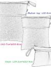 Damero Windeltasche mit wiederverwendbarem Stoff – Bild 7