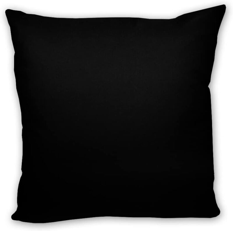 LOOXIS Personalisiertes Kissen mit Namen Bedruckt – 40x40 cm, Rückseite farbig, Leinenhaptik, Kalligraphie – Geschenkidee Männer, Frauen, Jahrestag, Einzug – Schwarz – Bild 4