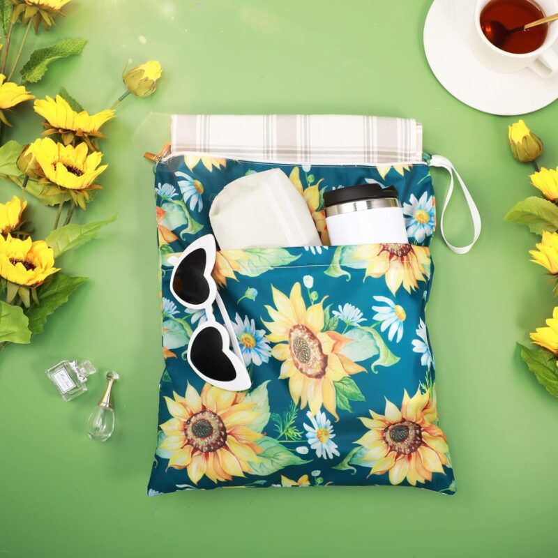 Frienda wasserdichte Tasche für nasse Windeln, wiederverwendbar, versiegelt, waschbar, mit Griff, für Reisen – Bild 4