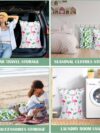 2 Stück großer Reise-Wäschesack, wasserdicht, mit Griff, waschbar, schmutzige Kleidertasche für Reisen, nass, trocken, Badeanzug, Workout-Tasche für Fitnessstudio, Kleidung, Wäsche, nasse Kleidung – Bild 6