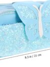 Cabilock 1 Stück Schreibwarenbox Reißverschlusstasche Glitzer Bleistifte Glitzerstift Tasche Stationär Klassenzimmer Party Belohnungen Schüler Schreibwarentasche Entzückende – Bild 5