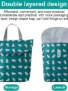 EBHO 19 x 26cm Wetbag Nassbeutel Wetbag Kindergarten Wetbag Stoffwindeln Nasstasche Stoffwindeln Waschbar Organizer Beutel – Bild 3