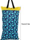 40x70cm Wet Dry Bag, wasserdicht waschbar Windel Windel Aufbewahrungstasche mit großem Fassungsvermögen und Griff für Badeanzug Unterwäsche Windel(Gelb) – Bild 2