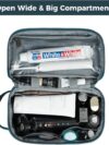 ECOHUB Kulturbeutel für Herren, Wasserdicht Reise-Kulturtasche, Waschtasche mit Trocken-/Nasstasche, Kosmetiktasche Herren Mit Doppelreißverschluss, Patent Angemeldet(Grün) – Bild 2