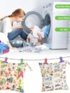 Windeltaschen Nasstaschen, 2 Stück Nasse und Trocken Wickeltasche, Wasserdicht Waschbar Wetbag Organiser für Kleinkind Windeln Reisen Gym Strand Pool – Bild 2