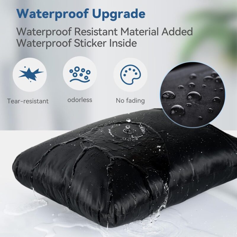 aceyoon Wetbag 40 cm x 50 cm, 2 Stück Doppelgriff Nasstasche Schwimmenbad mit Reißverschluss Wasserdichte Nassbeutel Sport Wiederverwendbar Wet Bag Schwimmsachen Schmutzige Kleidung Tasche – Bild 2