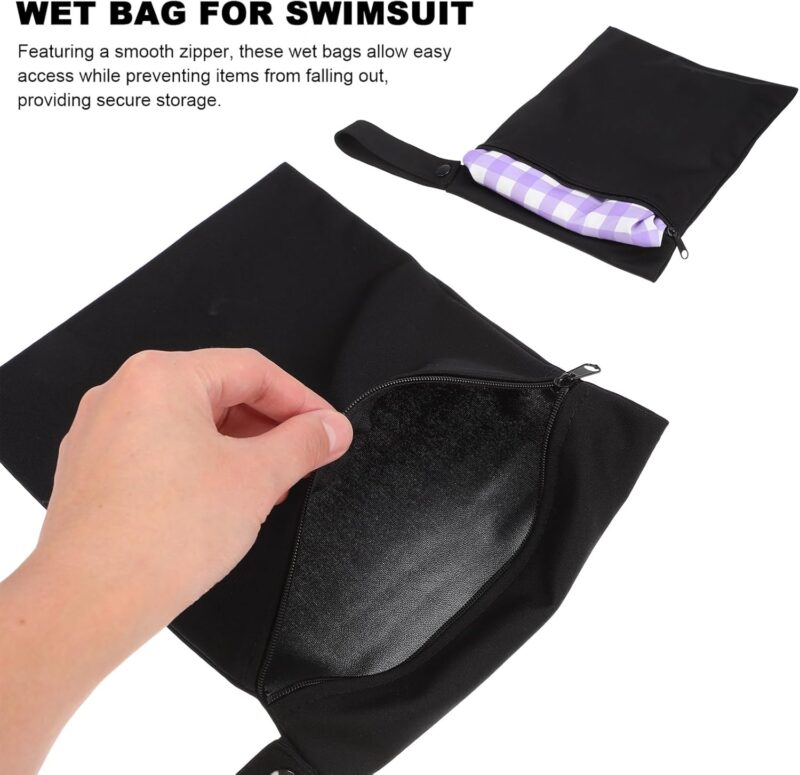 ifundom Nass-Trockenbeutel Für Baby-Stoffwindeln – wasserdichte Wiederverwendbare Waschbare Reisetaschen – Sporttasche Für Badeanzüge Oder Nasse Kleidung – Pool Strand Yoga – Bild 2