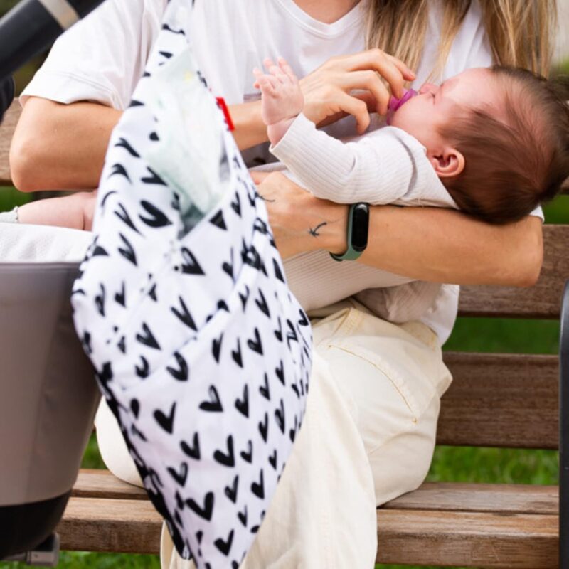 HOMYBABY® Stück Wetbag [x2] - wasserdichte Stofftaschen - Wetbag Kindergarten - Wetbag Stoffwindeln - Nassbeutel Kindergarten - Wäschebeutel Kinderkarten – Bild 8
