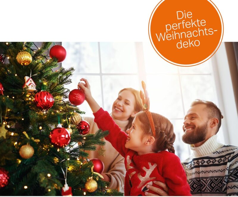 Deitert Weihnachtskugel mit Namen oder Wunschtext graviert, Ø 8cm, personalisierte Christbaumkugel aus Glas (glänzend), individueller Weihnachtsbaumschmuck mit Gravur, Tannen-Motiv, Blau – Bild 3