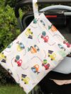 WUMZIRA Wetbag Kindergarten Groß, Nassbeutel Kindergarten Personalisiert for Baby Stoffwindeln mit Reißverschluss für Baby Reisen Unterwegs – Bild 4