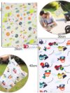 WUMZIRA Wetbag Kindergarten Groß, Nassbeutel Kindergarten Personalisiert for Baby Stoffwindeln mit Reißverschluss für Baby Reisen Unterwegs – Bild 6