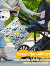 EclipseGuard 2 Stück Nasstasche Kindergarten, Wetbag Kindergarten Nasstasche Windeltaschen, Wet Dry Bags, Wasserdicht Waschbar Nassbeutel Organiser für Kleinkind Windeln Reisen Gym Strand Pool – Bild 5