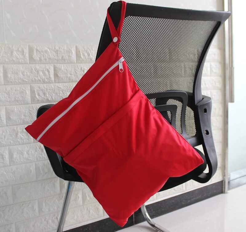 Egurs 4 Stück windeltasche wetbag wiederverwendbar Set 4 Verschiedene Größen Nasstasche Stoffwindeln Wasserdicht Waschbar Organizer Beutel Reisetaschen Rosa Hase – Bild 6