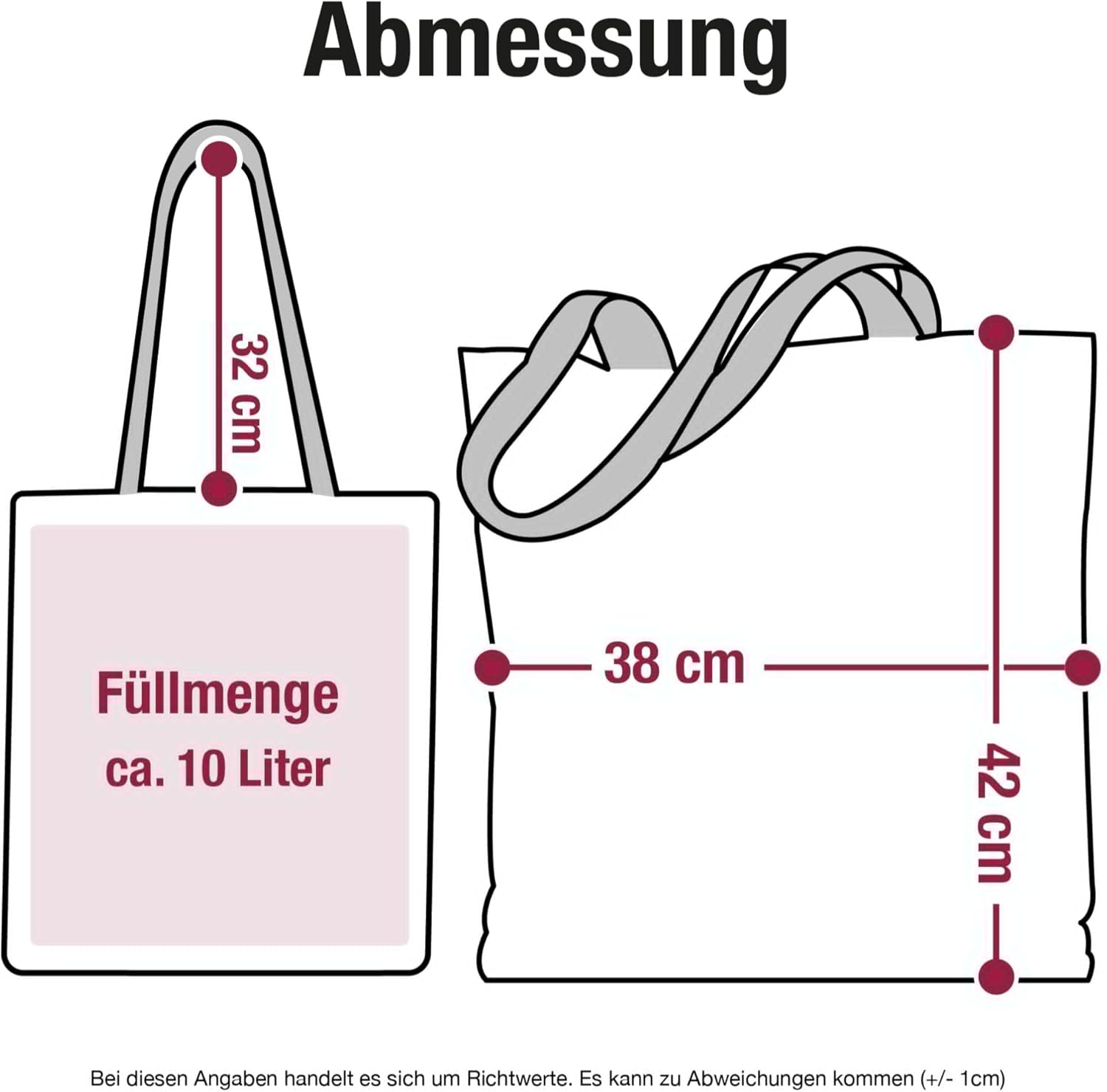 Geschenk mit Namen personalisiert by Shirtracer - Baumwolltasche - Initialen - Watercolor Anfangsbuchstabe Muttertag – Bild 4
