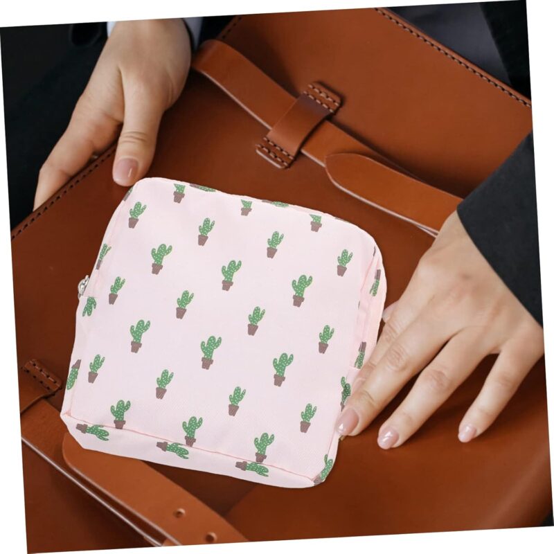 SEWOART 2st Aufbewahrungsbeutel Für Damenbinden Tragetaschen Aus Baumwolle Organisator Für Damenbinden Wasserdichter Geldhalter Zeitraum Beutel Kleine Nasstasche Mini-kosmetiktasche ， – Bild 6