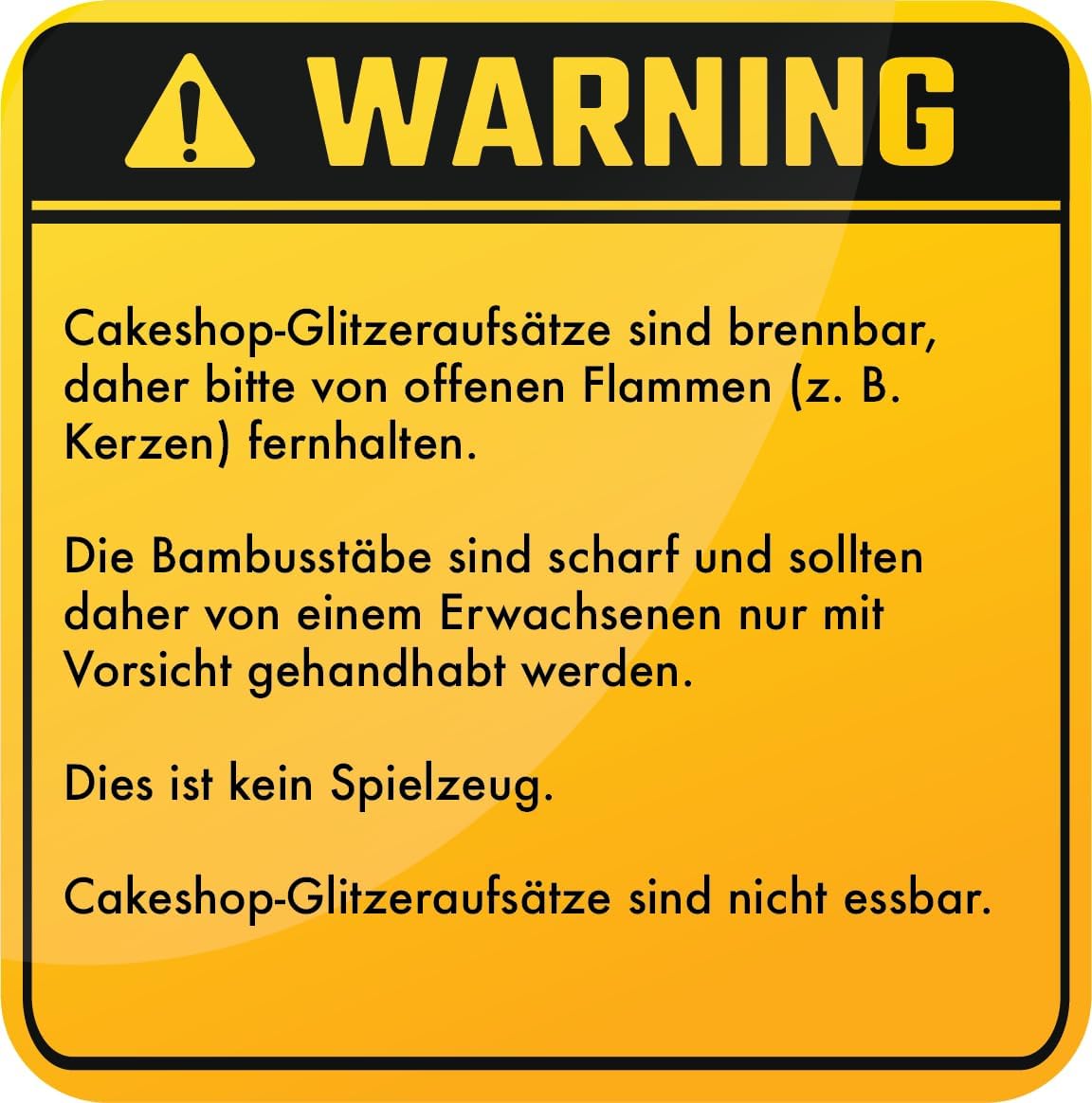 Cakeshop Personalisierte Happy Birthday Glitzer Kuchen Deko Angepasste Farbe jeder Name & jedes Alter Kuchen Dekoration für Geburtstag Party (Schwarz) – Bild 3