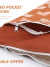 Treer Blau Windeltasche Baby 30x40cm Sterne Mond Wasserdichte Wetbags mit doppelt Reißverschluss - Nass-Trocken-Trennung - Hängende Kleinkind Stoffwindeln Organiser Beutel (Stil B) – Bild 5