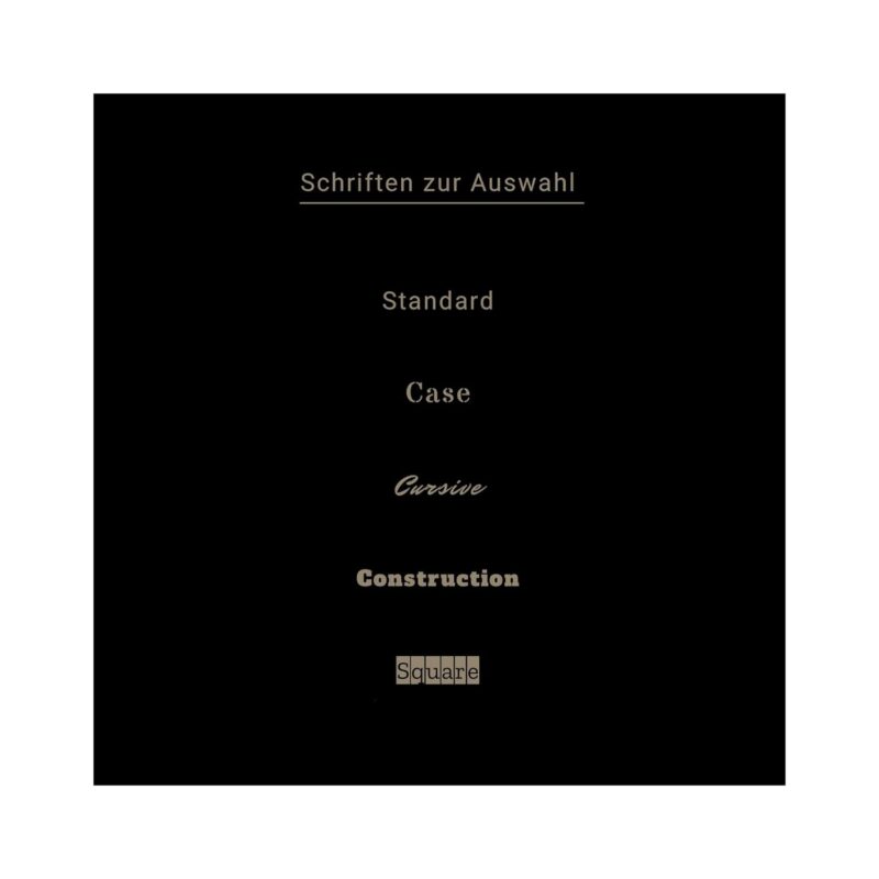 Notizbuch mit Namen graviert - schwarz - A5 - kariert – Bild 3
