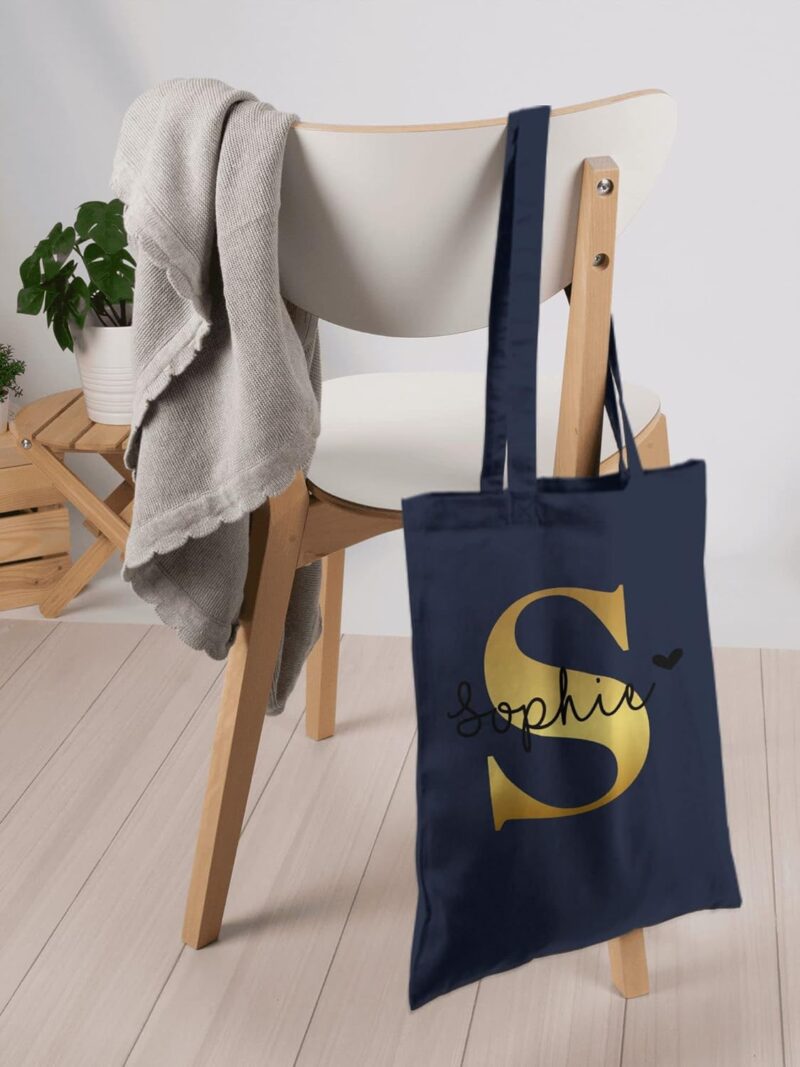 Geschenk mit Namen personalisiert by Shirtracer - Baumwolltasche - Namens Geschenk I Anfangsbuchstabe personalisiert I Initialen mit Name – Bild 6