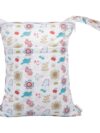 ALVABABY 2 Stück windeltasche wetbag wiederverwendbar, Nasstaschen für Unterwegs, wiederverwendbar mit Zwei Reißverschlusstaschen windelbeutel für Babys Windeln LX-H341355-DE – Bild 2