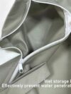 Asixxsix 2 Stück Nasstaschen, wasserdichte, Wiederverwendbare Nass- und Trockentasche für Badeanzug, Reisen, Strand, Pool, Windeln, Tasche für Nasse Kleidung mit Reißverschluss für Reisen – Bild 2