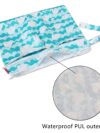 Damero windeltasche wetbag wiederverwendbar, Nasstaschen für Unterwegs, Wetbag windelbeutel für Babys Windeln, schmutzige Kleidung und anderes Zubehör, (Kleine, Katze) – Bild 2