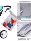 Maeau Wetbags für Stoffwindeln Windeltasche Wickeltasche Baby Wetbag Organiser Beutel Nasstaschen Kindergarten Nassbeutel Wiederverwendbare Wetbag Waschbar Gym Bag – Bild 2