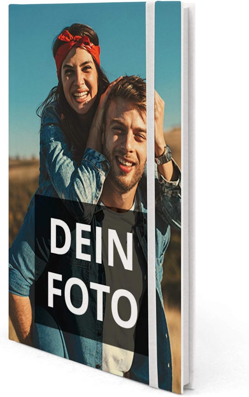 PhotoFancy® – Notizbuch mit Foto selbst gestalten – Tagebuch personalisieren und bedrucken (Format: DIN A5) – Bild 2