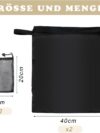 ZOCONE 2 Stück Wet Bag, 40 cm x 50 cm Nasstasche wasserdichte Wetbag mit Reißverschluss Laundry Bags Wiederverwendbar Clothes Bag Organiser für Swimsuits Schmutzige Kleidung Beach Towel Sportswear – Bild 2