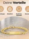 Armband mit Gravur | Personalisierte Armbänder | Partnerarmbänder mit Gravur | Namensgravur | Pärchen Armband | Personalisierbare Partnerarmbänder | Edelstahlarmband für Paare – Bild 7