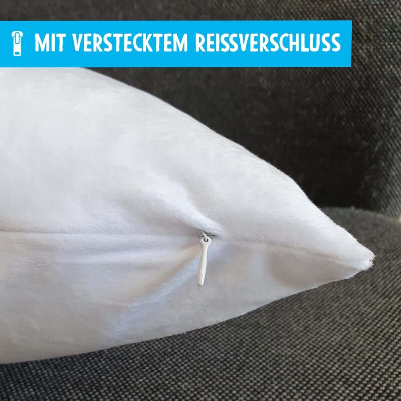 OWLBOOK® Fotogeschenke mit eigenem Foto Personalisierte Geschenke für Männer Frauen Fotokissen mit eigenem Foto mit Füllung Personalisiert mit Foto Blumen Flauschig 40x40 – Bild 4