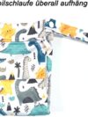 TRASUN Wetbag Kindergarten Nasstasche Windeltaschen Schwimmsachen Nassbeutel Nasse und Trocken Wickeltasche 2er (Blau2, Mittel) – Bild 5