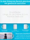 Tasse Personalisiert mit Foto Bedruckt Fototasse gestalten Tassen individuell mit eigenem Bild Bedrucken personalisierte Fotobecher Werbetasse Becher Keramik - 330 ml – Bild 4