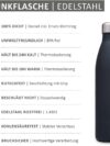 Sprengers – Personalisierbare Trinkflasche aus Edelstahl – auslaufsichere & thermoisolierte Wasserflasche hält Getränke bis zu 18 Stunden warm oder kalt – Gravur mit Namen und Motiv (Türkis, 0.5 l) – Bild 2