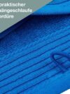 Wolimbo Duschhandtuch Bestickt mit Namen und Motiv - 70x140 cm - blau - weiches Duschtuch personalisiert - Geschenk – Bild 2