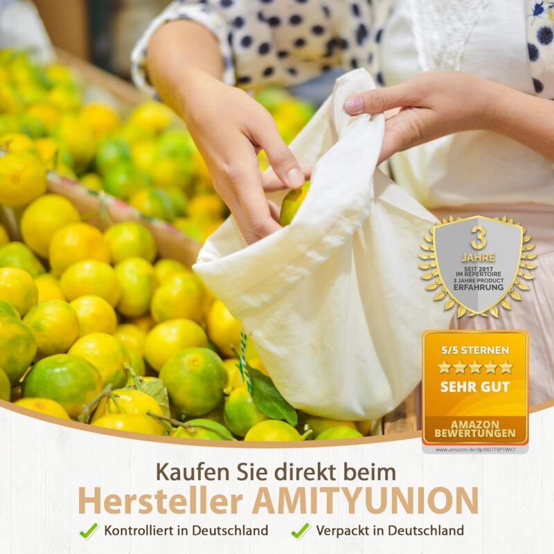 Zuziehbeutel Baumwollbeutel 10 Stück 30x45cm - Rucksack Stofftasche Turnbeutel Bag, Beutel, Reise Haushalt, Jutebeutel zertifiziert Stoffbeutel Einkaufsbeutel mit Kordelzug zum bemalen in Natur – Bild 2
