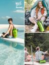 Nordlight Dry Bag wasserdichte Tasche - 2l 5l 10l 15l 20l 30l Liter | Wasserfester Packsack Seesack Beutel Waterproof Drybag + Roll-Top + Schultergurt | Schwimmen Baden Strand Kanu SUP Tauchen Handy – Bild 6